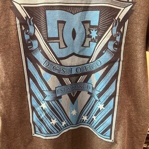 DC Heather Gray Graphic Logo Tee